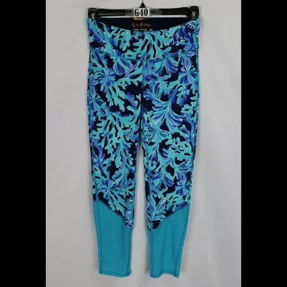 Lilly Pulitzer Weekender Midi Legging Bright Navy - Picture 1 of 6